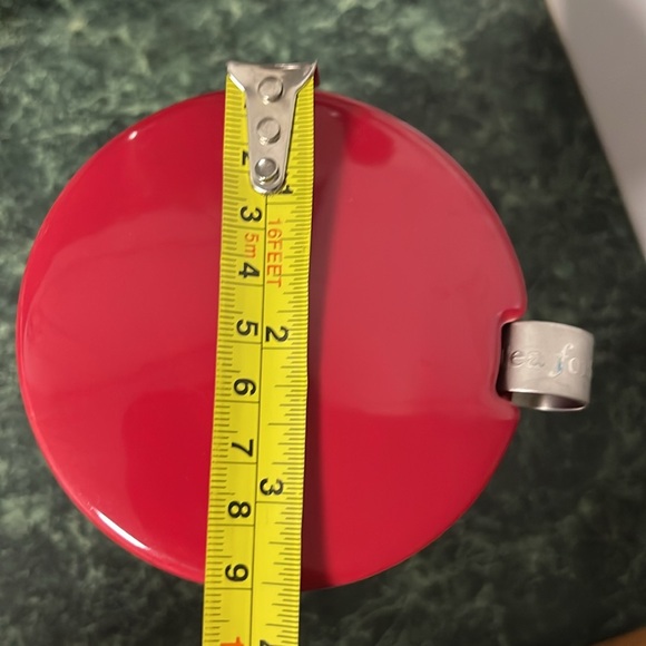 Tea Forte Red Ceramic Coffee Mug with Lid - Picture 7 of 9